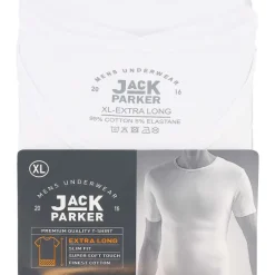 Kleding>Jack Parker Extra Lang T-Shirt Wit