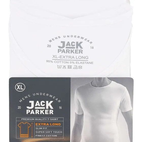 Kleding>Jack Parker Extra Lang T-Shirt Wit