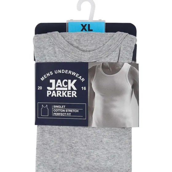 Ondergoed>Jack Parker Singlet Grijs