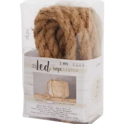 Woonaccessoires>Merk Jute Touw Met Ledverlichting Bruin