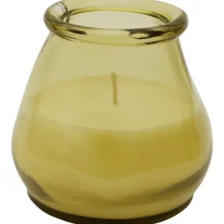Kaarsen>Candra Kaars In Glas Bruin,Groen,Oranje