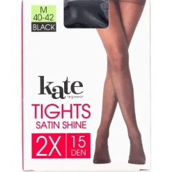 Beenmode>Kate Legwear Satin Shine Panty'S 15 Denier Zwart