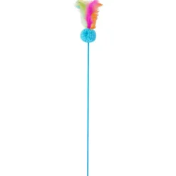 Speeltjes>Merk Kattenspeelstok Blauw,Groen,Oranje,Roze,Geel,Meerkleurig