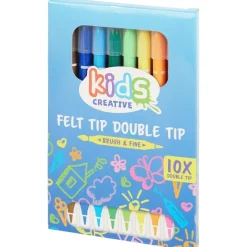 Kleuren & Tekenen>Kids Creative Viltstiften Met Dubbele Punt Meerkleurig