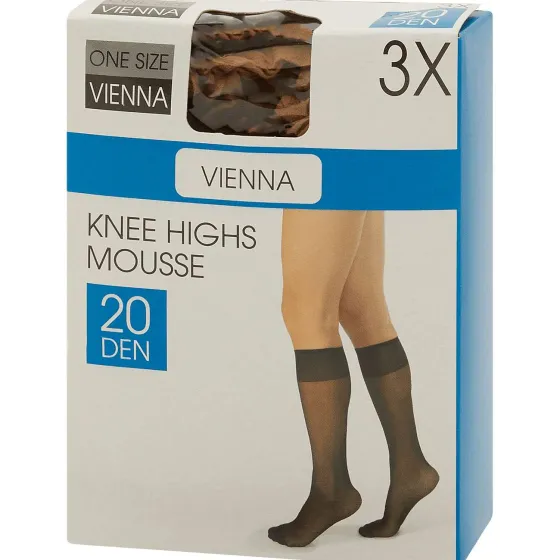 Beenmode>Lotto Kniekous 20 Denier Beige,Bruin,Grijs,Zwart