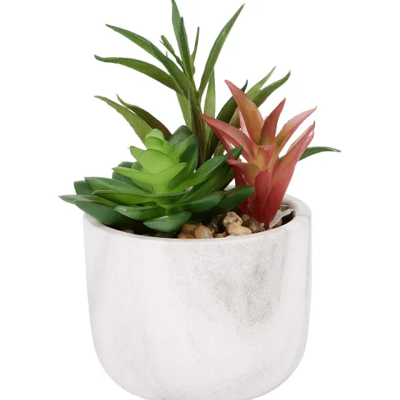 Kunstplanten & -Bloemen>Merk Kunstvetplant In Marmerlook Pot