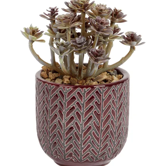 Kunstplanten & -Bloemen>Merk Kunstvetplant In Pot Bruin,Groen,Print,Zwart