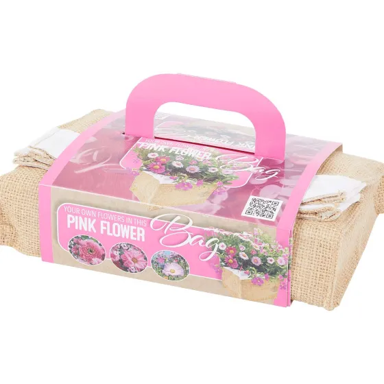 Zaaien & Planten>Green Boots Kweekset In Jute Zak Groen,Roze