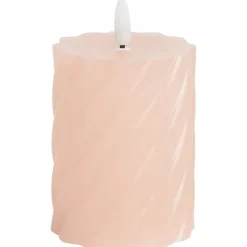 Kaarsen>Candra Ledkaars Groen,Roze