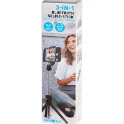 Multimedia Accessoires>Lab31 Maxxter 3-In-1 Bluetooth-Selfiestick Zwart