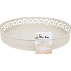 Woonaccessoires>Merk Metalen Dienblad Roze,Wit