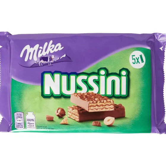 Koek & Bakproducten>Milka Nussini Wafels