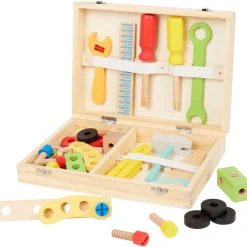 Speelfiguren & -Sets>Mini Matters Houten Gereedschapskoffer Beige,Meerkleurig