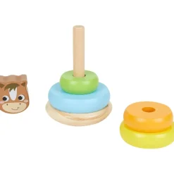 Babyspeelgoed>Mini Matters Houten Stapeltoren Meerkleurig