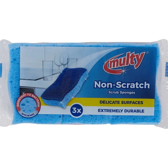 Schoonmaakartikelen>Multy Anti-Kras-Schuursponzen Blauw