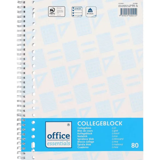 Papier & Schriften>Office Essentials Collegeblok A4
