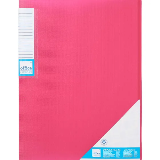 Bureau Accessoires>Office Essentials Displayboek A4 Blauw,Groen,Roze,Zwart