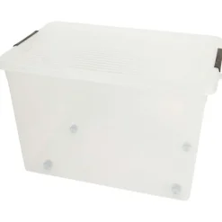 Opbergboxen>Merk Opbergbox Met Wieltjes Transparant