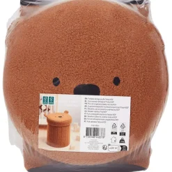 Woonaccessoires>Merk Opvouwbare Opbergpoef Teddy Bruin,Grijs,Wit