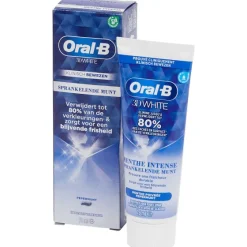 Mondverzorging>Oral-B 3D White Tandpasta Sprankelende Munt