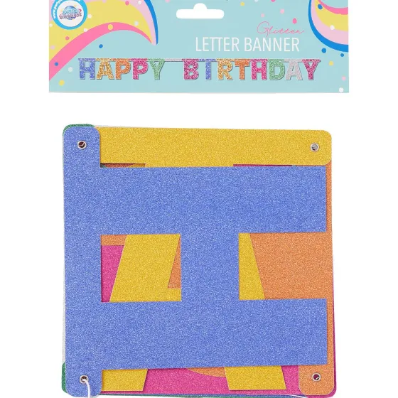 Feestartikelen>Merk Party Universe Slinger Happy Birthday Goud,Meerkleurig,Roze,Zilver