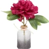 Kunstplanten & -Bloemen>Merk Pioen Kunstbloem In Vaasje Rood,Roze,Wit
