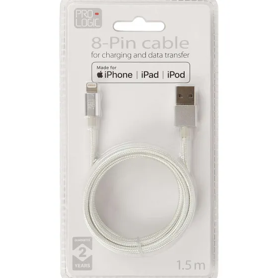 Kabels & Splitters>Lab31 Prologic Laad- En Datakabel 8-Pins Goud,Roze,Zilver,Wit
