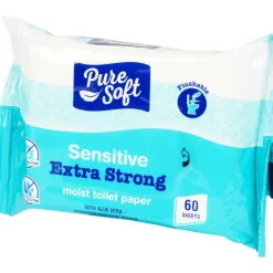 Lichaamsverzorging>Pure Soft Sensitive Vochtig Toiletpapier Bio-Flush
