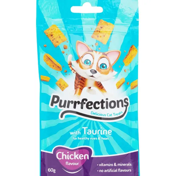 Dierenvoeding>Whiskas Purrfections Kattensnacks Blauw,Geel,Roze