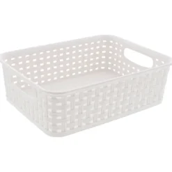 Woonaccessoires>Merk Rattan Mand Zwart,Wit