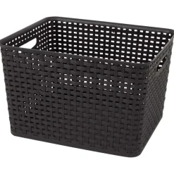Woonaccessoires>Merk Rattan Mand Zwart,Wit