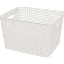 Woonaccessoires>Merk Rattan Mand Zwart,Wit