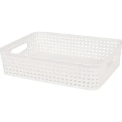 Woonaccessoires>Merk Rattan Mand Zwart,Wit