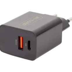Powerbanks & Opladers>Re-load Dual Snellader Zwart,Wit
