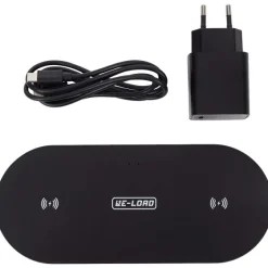 Powerbanks & Opladers>Re-load Dubbele Draadloze Oplader Beige,Zwart