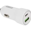 Powerbanks & Opladers>Re-load Usb Dual Auto-Snellader Zwart,Wit