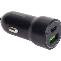 Powerbanks & Opladers>Re-load Usb Dual Auto-Snellader Zwart,Wit
