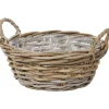 Woonaccessoires>Merk Rieten Bloemenmand Bruin