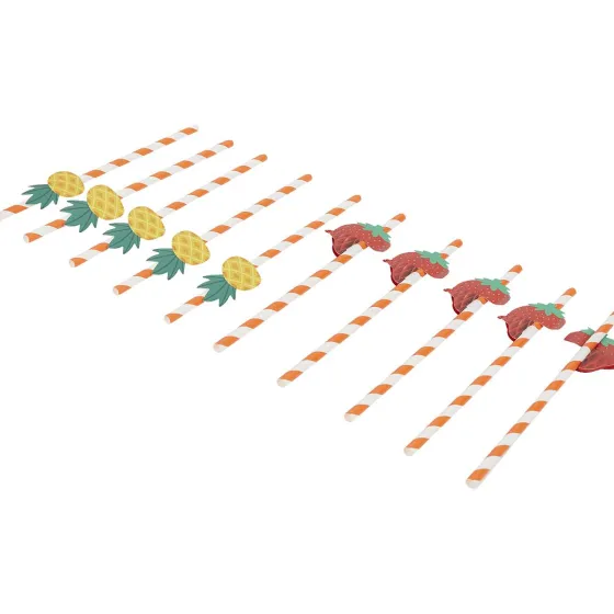 Feestartikelen>Merk Rietjes Met Honeycomb Print,Meerkleurig