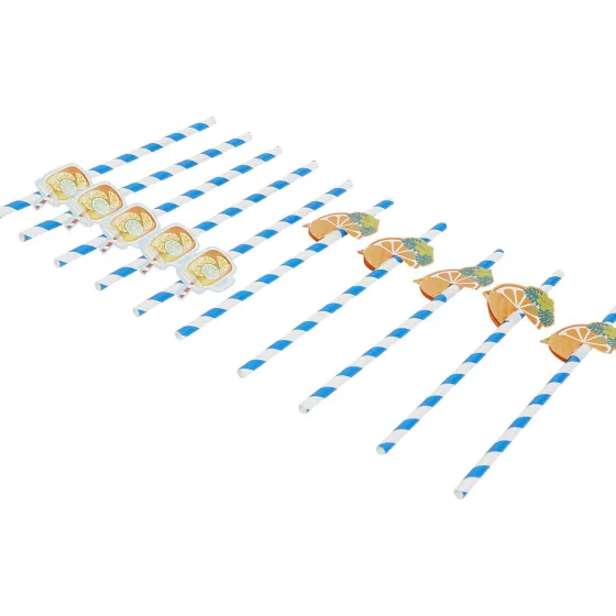 Feestartikelen>Merk Rietjes Met Honeycomb Print,Meerkleurig