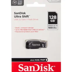 Geheugenkaarten>SanDisk Usb-Stick Ultra Shift Zwart