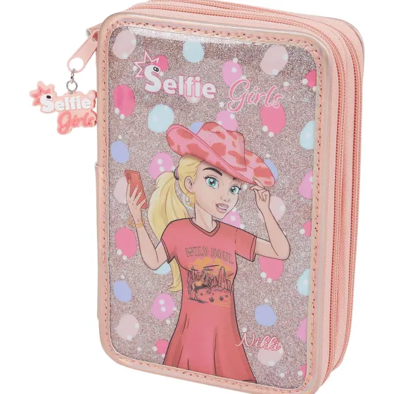 Schrijfwaren>Edding Selfie Girls Gevulde Etui Print,Roze