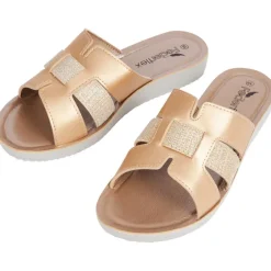 Schoenen>Merk Slippers Zilver,Zwart