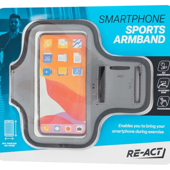 Sportartikelen>Dunlop Smartphone Sportarmband Grijs,Zwart