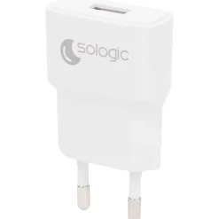 Verlengsnoeren>Sologic Usb-A Wandoplader Zwart,Wit