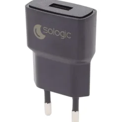 Verlengsnoeren>Sologic Usb-A Wandoplader Zwart,Wit
