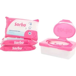 Schoonmaakmiddelen>Fabulosa Sorbo Vochtige Reinigingsdoekjes In Opbergbox