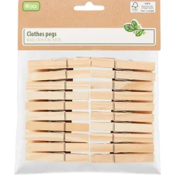 Wassen & Strijken>Spargo Houten Wasknijpers Bruin