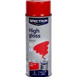 Verf>Spectrum Hoogglans Spuitverf Rood