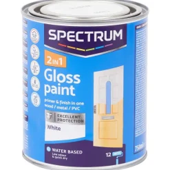 Verf>Spectrum 2-In-1 Hoogglans Verf Wit